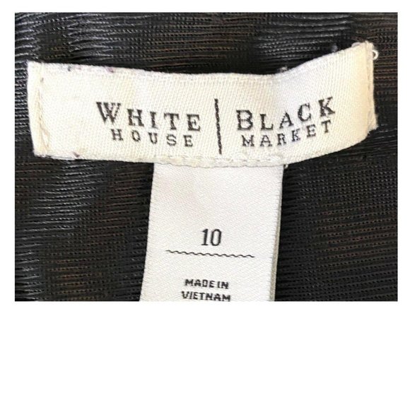 White House Black Market Black-White Striped Dress - Picture 6 of 7